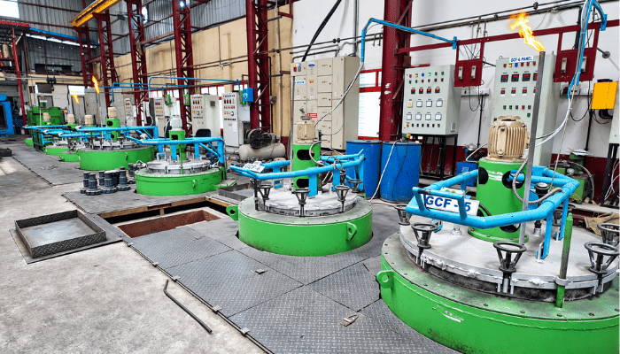 Heat-treated industrial component 7