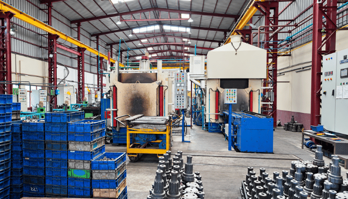 Heat-treated industrial component 9