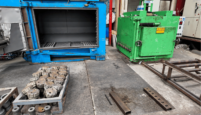 Heat-treated industrial component 11