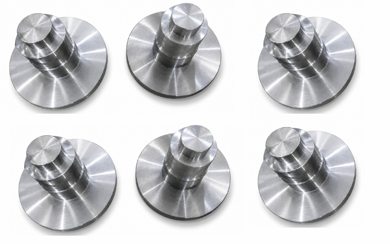 Heat-treated precision flanged pins